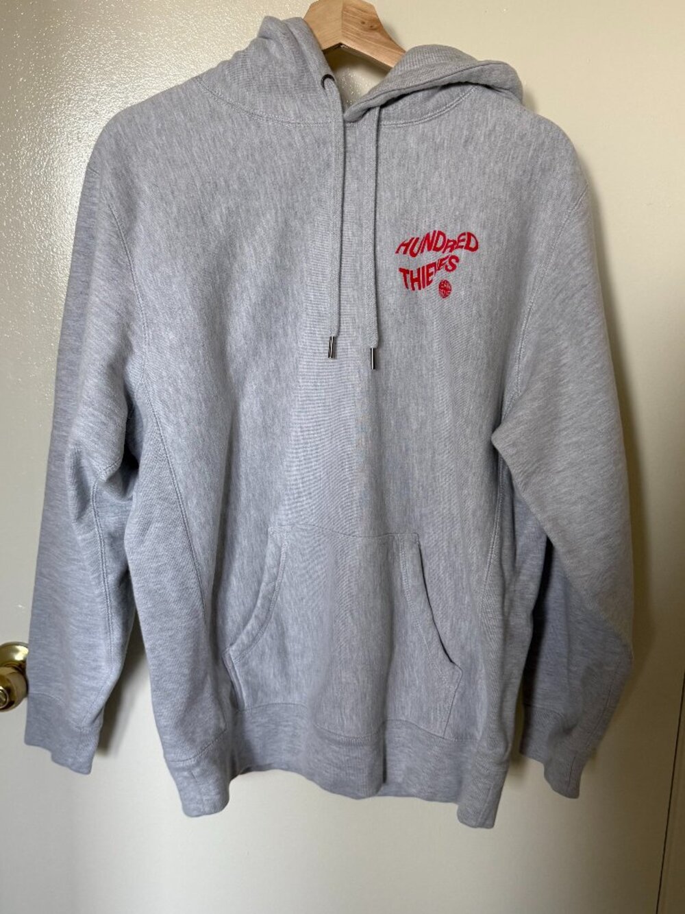 100 Thieves Team Issue Los Angeles Gray Oversized Hoodie Sweater M